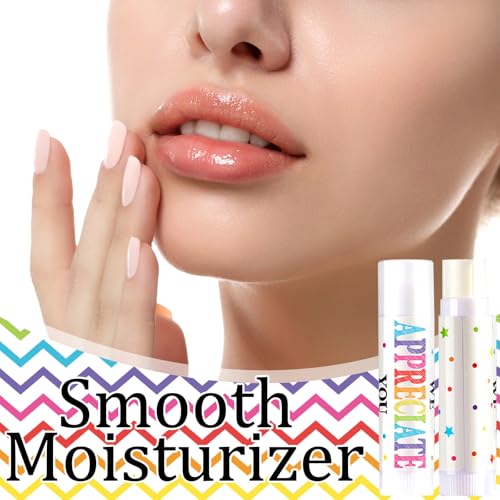 50 Pack Employee Appreciation Gifts Bulk Lip Balms Thank You Gift You're the Balm Party Favor for Women Man Coworker Teacher Gratitude Baby Shower Spring Party Supply (Colorful)
