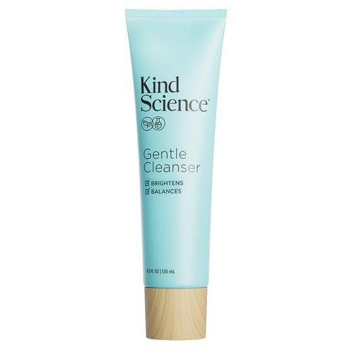 Kind Science by Ellen DeGeneres Gentle Face Cleanser - Face Wash for Women & Makeup Remover with Vitamin C - Facial Cleanser for Dry Skin - Paraben, Dye & Fragrance Free, 4.5 fl oz