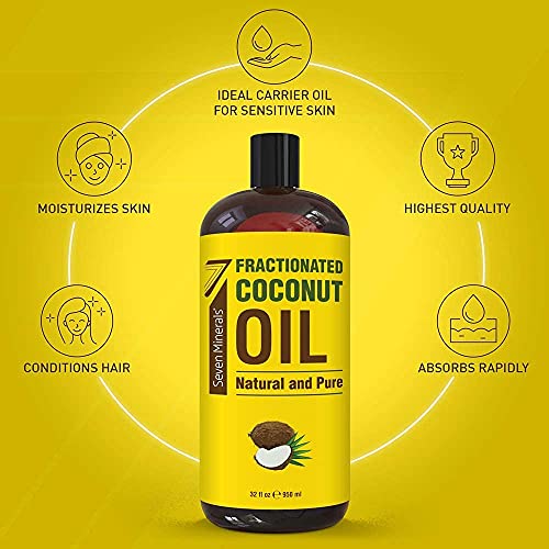 Seven Minerals Pure Castor Oil & Pure Fractionated Coconut Oil