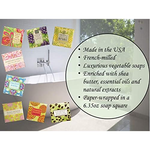 Greenwich Bay Exfoliating Spa Soap, Shea Butter, and Cocoa Butter. Blended with Loofah and Apricot Seed, No Parabens, No Sulfates 6.35 Oz. (3 Pack) ¡¦ (Pomegranate)