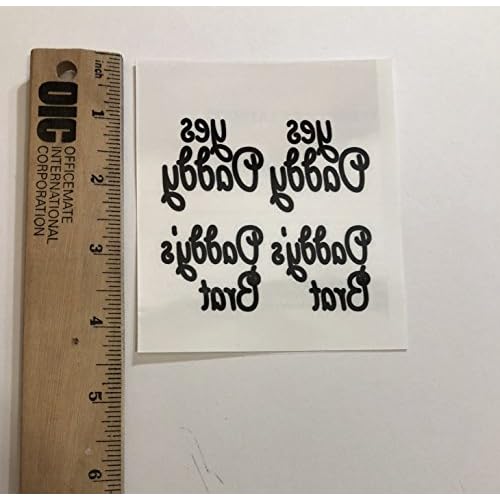 5 Sheets of Daddy's Brat Yes Daddy Temporary Tattoos