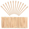 Bememo 500 Pcs Wax Sticks Eyebrow Brow Lip Nose Small Wooden Waxing Applicator Spatula Craft Sticks for Hair Face Legs Removal Spa