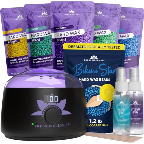 Tress Wellness Wax Warmer Kit with Bikini Wax