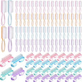 Patelai 100 Pcs Handle Grip Nail Brush Bulk Colorful Nail Scrubber Fingernail Brushes Hand Toes Cleaning Brushes Pedicure Scrubbing Tool for Men and Women, Multicolor Brush