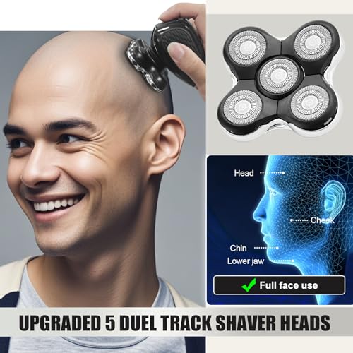 XR7000 Balder Pro Replacement Head Compatible with Remington Balder Pro Head Shaver Model XR7000/XR1500/XR1501 (4 Count)