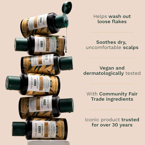 The Body Shop Ginger Scalp Care Shampoo ? For Dry, Flaky Scalp ? With Vegan Silk Protein ? 250ml