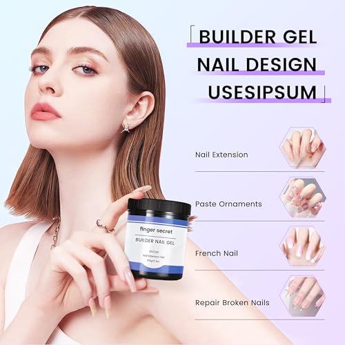 Hard Gel Builder Gel for Nails Long-lasting Strong Hand Nude 3D Sculpting for Nail Extension 5.3fl.oz (nude, 5.3fl.oz)