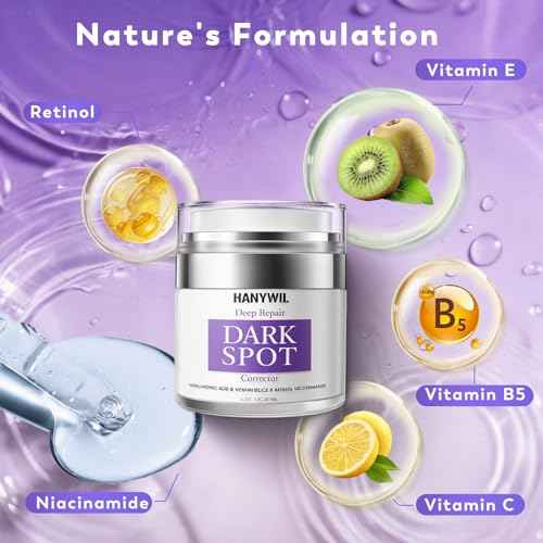 HANYWIL Dark Spot Remover for Face and Body, Remedy for Dark Spots with Natural Ingredients, Dark Spot Corrector Cream and Serum for Skin Care, Treats Freckles, Melasma, Sun Spots, for Women,1.7 Fl Oz