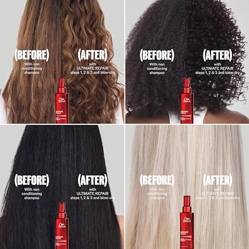 Wella Professionals ULTIMATE REPAIR Shampoo for Damaged Hair | Repairs, Strengthens, & Moisturizes with AHA & Omega-9 | For All Hair Types