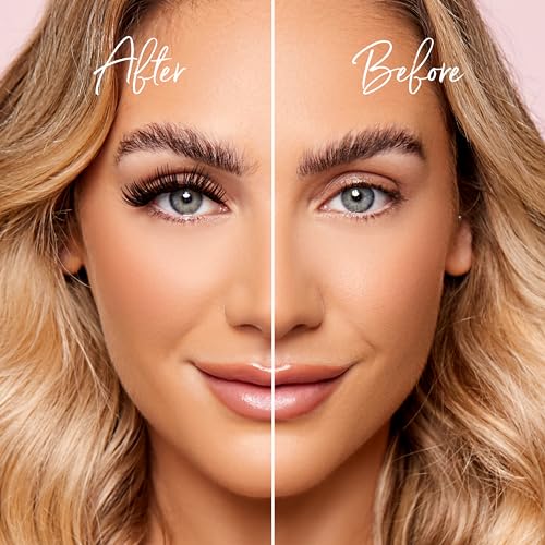 One V Salon Fluffy Lash Clusters, Thick False Eyelashes 120 Pc Natural Individual Lashes 40D-D Curl 9-16mm DIY Lash Extension