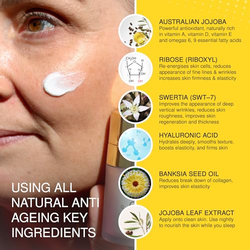 Jojoba Ultimate Night Cream ? Anti-Aging Moisturizer for Wrinkles, Fine Lines & Regeneration ? Hydrating Night Cream for All Types ? Enhances Texture & Tone ? 50ml