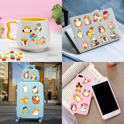 (96 PCS) Funny Guinea Pig Hamster Temporary Tattoos Birthday Themed Party Supplies Decorations Favors Cute Cartoon Animal Pet Stickers Tattoo Gifts for Kids Girls Boys Decor Class Reward Christmas