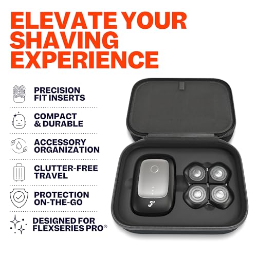 Freebird FlexSeries¢ç Pro Travel Case - Durable Protection for Your Head Shaver and Accessories, Compact and Portable Design for On-the-Go Grooming, Organized Storage for a Perfect Shave Anywhere.