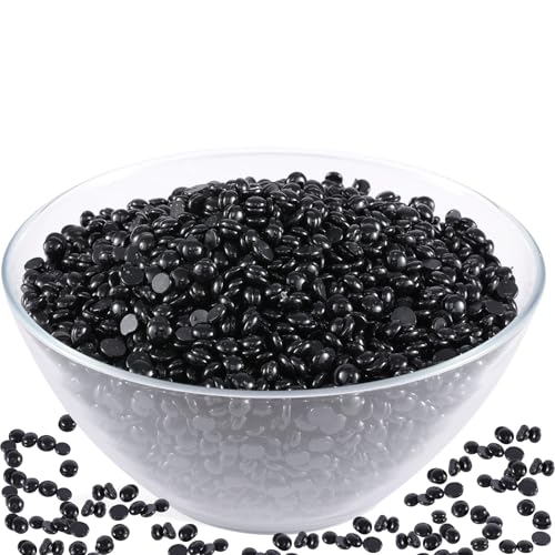PURPLESKY 5lbs Hard Wax Beads Bulk, Professional Hair Removal Wax Kit for Coarse Hair & Sensitive Skin, Low Temperature, Microwavable, Painless Brazilian, Bikini, Face, Leg, Body Home Use, Black