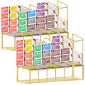 Hair Color Organizer for Salon - 2 PCS Metal Hair dye Tube Racks Storage Wall Mounted Cabinet Available