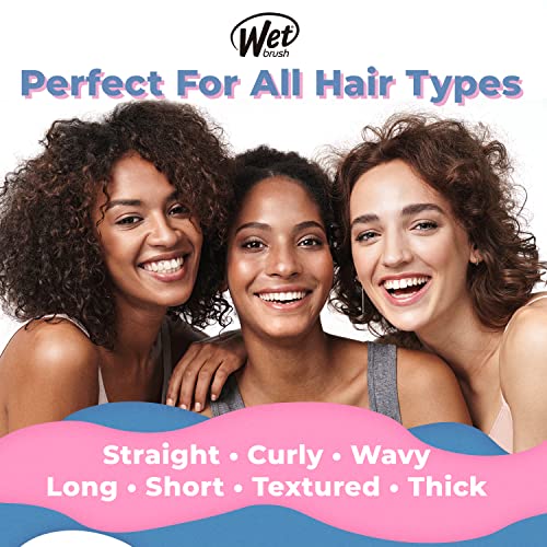 Wet Brush Original Detangler Hair Brush, Tie Dye Peach - All Hair Types - Ultra-Soft IntelliFlex Bristles Glide Through Tangles with Ease - Pain-Free Comb for Men, Women, Boys and Girls