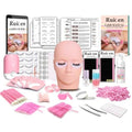 Lash Eyelash Extension Kit for Beginners, Lash Kit for Beginners & Training Course, Beginner Lash Tech Starter Kit Includes Practice Mannequin Head and More Eyelash Extension Supplies Tools