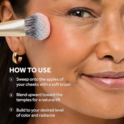 No7 Pro Artist Luxe Powder Blush for Cheeks - Buildable & Silky Face Makeup for Natural-Looking Glow - Lightweight, Long Wear Cheek Color in Soft-Focus Finish - Rose Blush (5g)