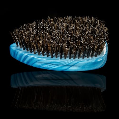 Torino Pro Wave brush #246 - Medium Hard Pointy Palm - Extra long bristles - Reinforced brush great for wolfing