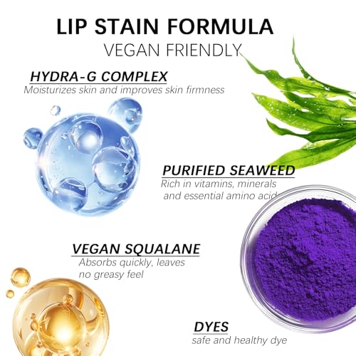 lip stain peel off,Long-Lasting All day Lips tick peel off Masque,Waterproof and Transfer Proof Lip tint - Matte Finish Peel Off lip stain£¨ 01Sweetheart Stain £©