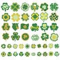 88Pcs St Patricks Day Temporary Tattoos Adult Shamrock Face Stickers Woman Irish Temporary Tattoo Stickers for Body St Pattys Accessories Irish Party Decor(clover88)