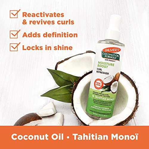 Palmer's Coconut Oil Formula Moisture Boost Curl Refresher Spray, 8.5 Ounce (Pack of 2)