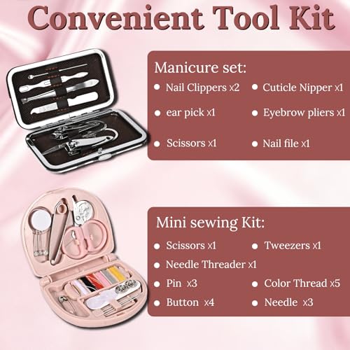 Bridal Emergency Kit for Wedding Day, Wedding Essentials Supplies Emergency Kit for Women, Must-Have 40+ Essentials Travel Kit with Makeup Bag