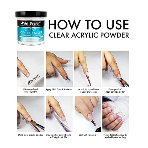 MIA SECRET Acrylic Powder - Clear