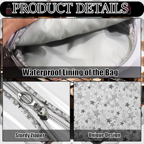 12 Pieces Small Cosmetic Bags, Waterproof Mini Makeup Pouch with Zipper, Toiletry Bag for Travel Portable Organizer Storage Purse for Women (Grey)