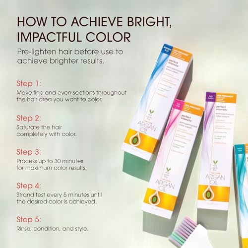Argan Oil Perfect Intensity Semi-Permanent Color Cream - Scarlet Red by One n Only for Unisex - 3 oz Hair Color