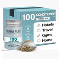 Travel Size Hotel Conditioner 300 Count 0.85 oz Bottles Guest Amenities for Hotels Vacation Rentals and Short Term Rentals Paraben Free Green Tea Scent Infused with Aloe and Olive Oil by H2O Therapy)