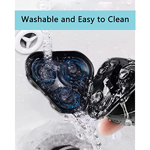 SH50/52 Replacement Heads Compatible with Philips Series 5000 Electric Shavers, SH50 Blades Heads Compatible with Norelco Series 5000 Razors PT8xx, PT7xx, AT8xx, AT7xx, 6 Pack with Brush