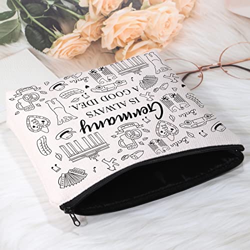 JXGZSO Funny EMT Paramedic Gift Wee Woo Makeup Travel Bag First Responders Gifts Ambulance Pouch Bag Gift for Nurse Doctor