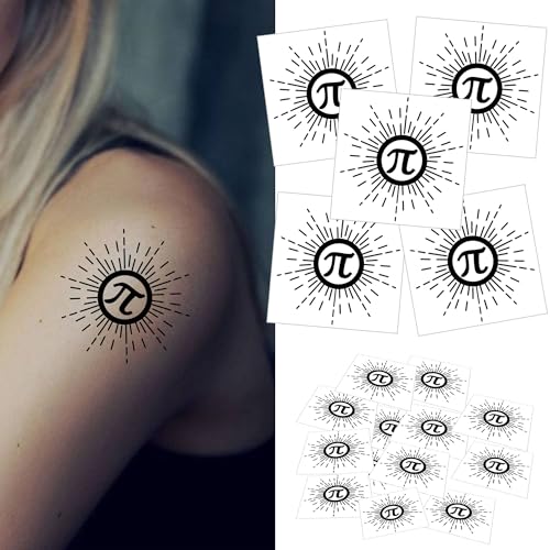 Pi Tattoo Pi Day Tattoos Pi Symbol Temporary Tattoos Math Stickers Party Favors Classroom Gifts Decorations