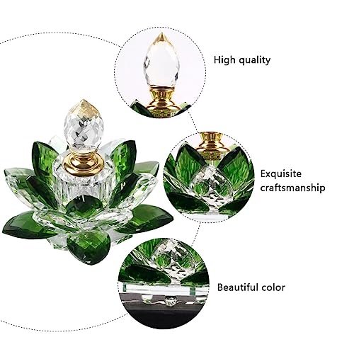 Zerodeko 1pc Lotus Perfume Bottle Lotus Flower Perfume Bottle Makeup Spray Empty Mini Dropper s Empty Containers Chic White Crystal Household Vial