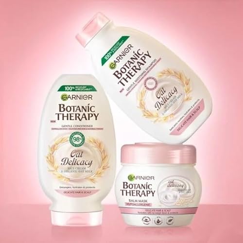 Garnier Botanic Therapy Shampoo 400ml Oat Delacay Rice Cream & Organic Oat Milk Hypoallergenic