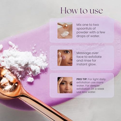 Prakti PritiPolish Instant Glow Exfoliator, Gentle Facial Scrub Clears & Minimizes Pores, Instantly Smooths & Softens with Natural AHAs, 1 oz