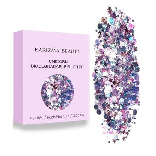 Unicorn Strobe Chunky Glitter // Karizma Beauty for Face and Body Festival Sparkles 10g