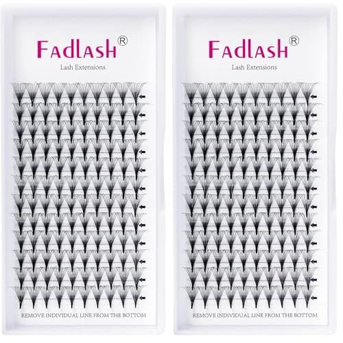 Premade Fans Eyelash Extensions 12D 0.07 D Curl Mixed Tray Premade Lash Fans Middle Stem Lashes Extension Premade Volume Fans Pro Point (12D-0.07-D, 15-20mm) (Pack of 2)