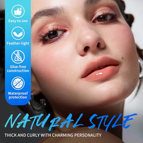 SOFT MAGNETIC EYELASHES with Applicator and Setting Gel£¬Magnetic Eyelashes with Natural Look£¬Reusable£¬ No Glue Needed, Easy to Apply£¬Waterproof, Lightweight, Suit for Natural Makeup