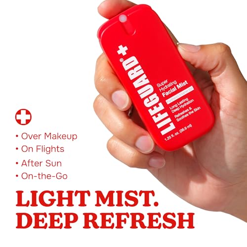 LIFEGUARD Super Hydrating Facial Mist - Vitamin B Infused, Face Mist Hydrating Spray for All Skin Types, Light-weight Face Moisturizer - 1.25 fl. oz.