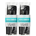 KISS Professional 10-pc Comb Set-Detangle & Style Assortment,(Pack of 2)