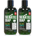 TheraTree Tea Tree Oil Soap with Neem Oil - 12oz - Helps Skin Irritation, Body Odor, & Helps Restore Healthy Complexion for Body and Face TheraTree (Pack of 2)