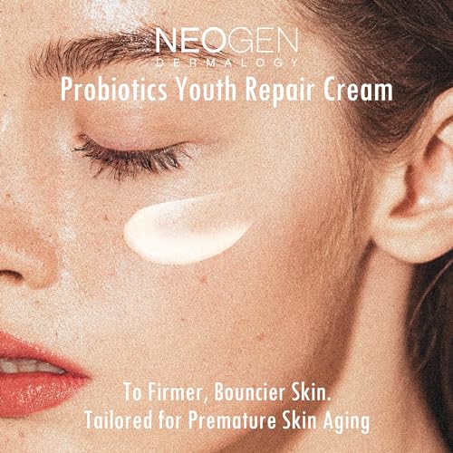 [K-Beauty] Neogen Dermalogy Probiotics Youth Repair Skin Cream Face Lotion w/Superprobiotics, Collagen & 11 Peptides Skin Repair Cream 1.76 oz