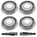HS740 Replacement Heads Compatible with Philips Norelco Head Shaver Pro 5000 7000 9000 Series, Skull Shaver for Men and Women HS5980 HS7980 HS9980, 2 Cleaning Brush
