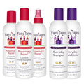 Fairy Tales Rosemary Repel Shampoo 12oz, Conditioner 8oz, Conditioning Spray 8oz, plus Daily Cleanse Shampoo 12oz, and Daily Cleanse Conditioner 12oz | Everyday Kids Shampoo and Conditioner Bundle