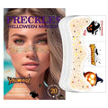 20 Pcs Halloween Face Gems Glitter Freckles Tattoos - Waterproof Face Jewels with Pumpkin Ghost Designs - Sparkling Face Makeup Stickers for Women, Kids, Party & Rave Supplies