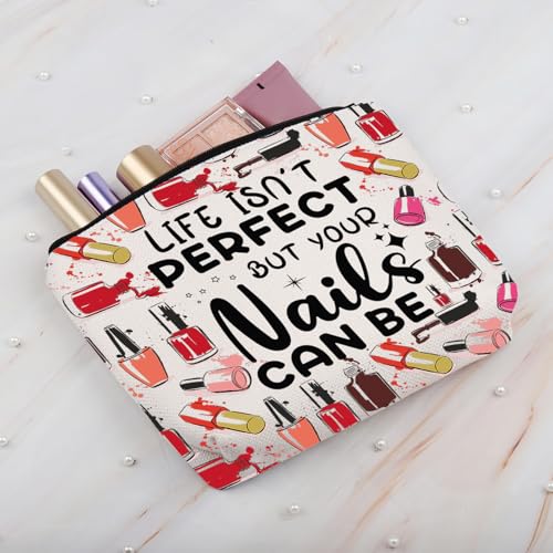 LEVLO Aloha Hawaii Holiday Cosmetic Make Up Bag Travel Gift Beach Guitar Zipper Pouch Hawaiian Party Gift (Aloha Y'all Black)