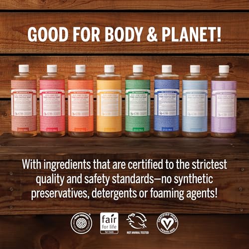 Dr. Bronner's Cherry Blossom Liquid Castile Soap, 32 OZ