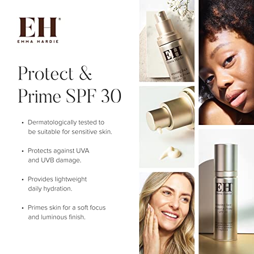 Emma Hardie Hydrate & Protect Kit, Gift Sets Includes: 50ml Moringa Cleansing Balm, 15ml Midas Touch Revitalising Cream, 15ml Protect & Prime SPF30 Cream, 15ml Pink Clay Detox Mask & a Cleansing Cloth